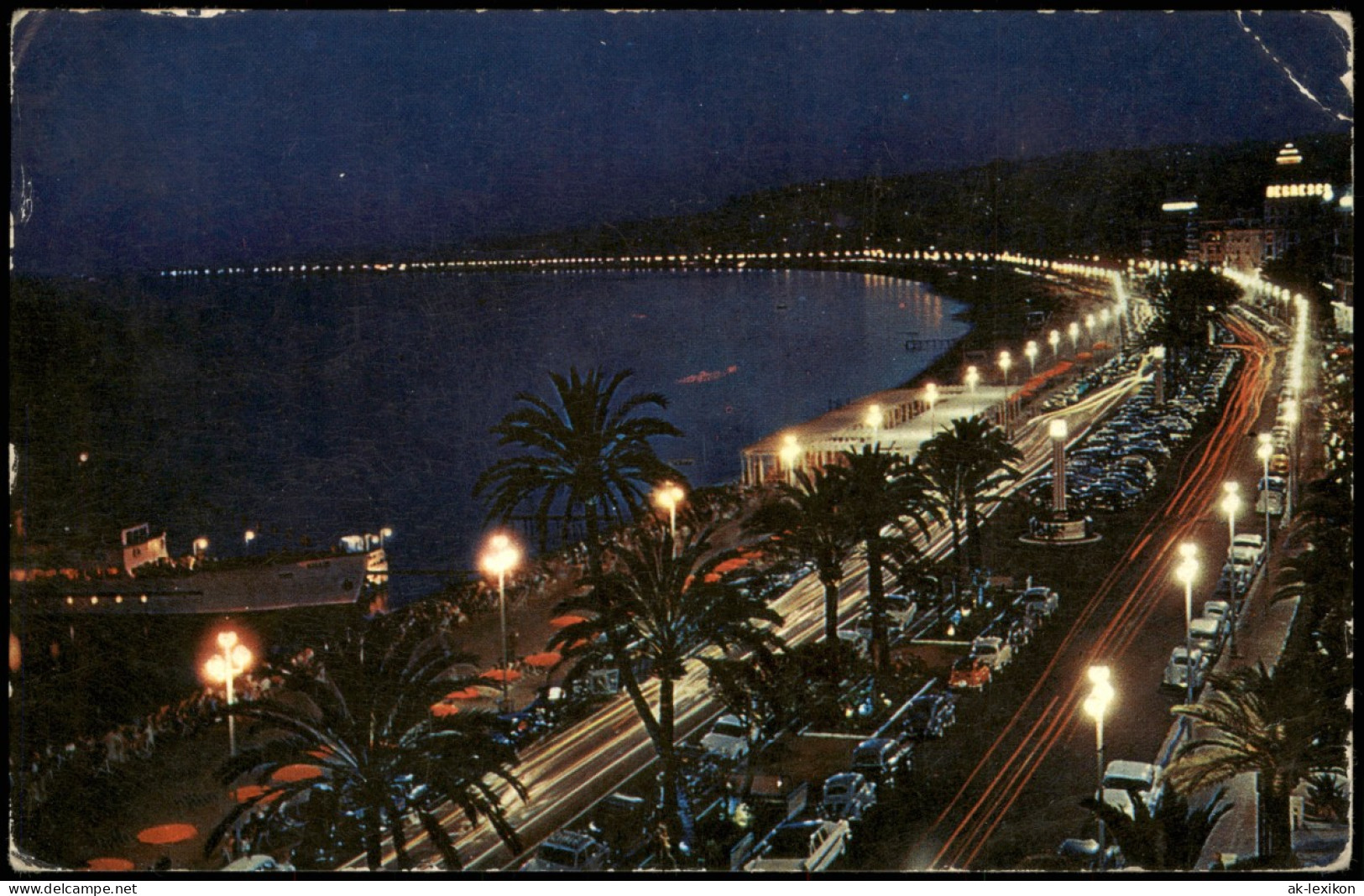 CPA Nizza Nice Panorama-Ansicht Am Abend 1968 - Other & Unclassified