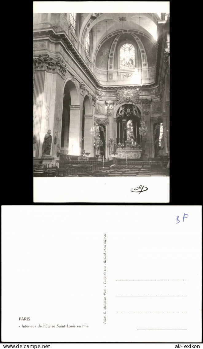 CPA Paris Intérieur De L'Eglise Saint-Louis En I'lle 1961 - Sonstige & Ohne Zuordnung