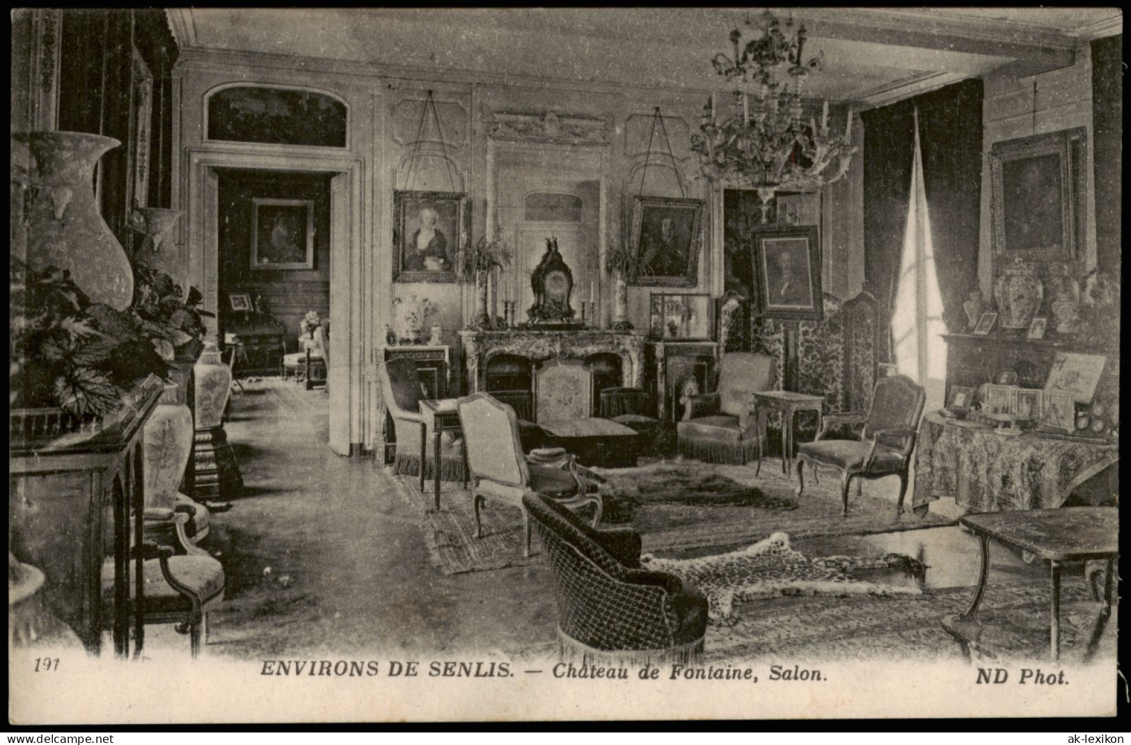 CPA Senlis (Oise) Chateau De Fontaine, Salon. 1913 - Senlis