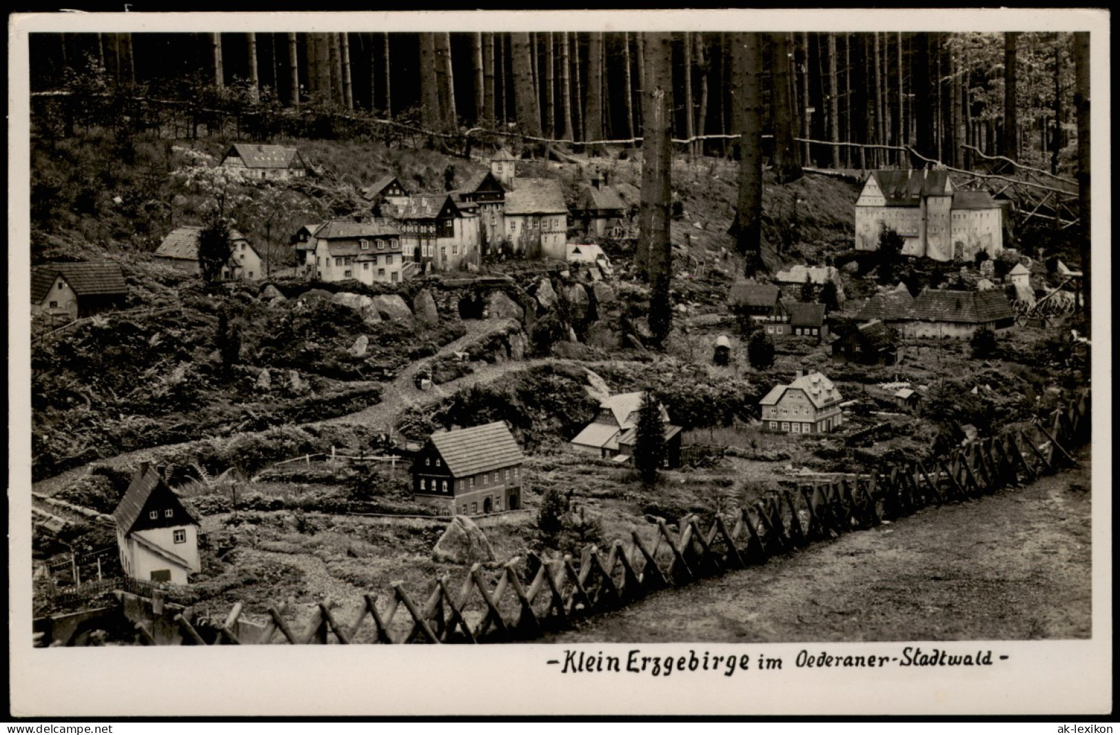 Oederan Klein Erzgebirge Im Oederaner-Stadtwald Miniaturpark 1937 - Oederan