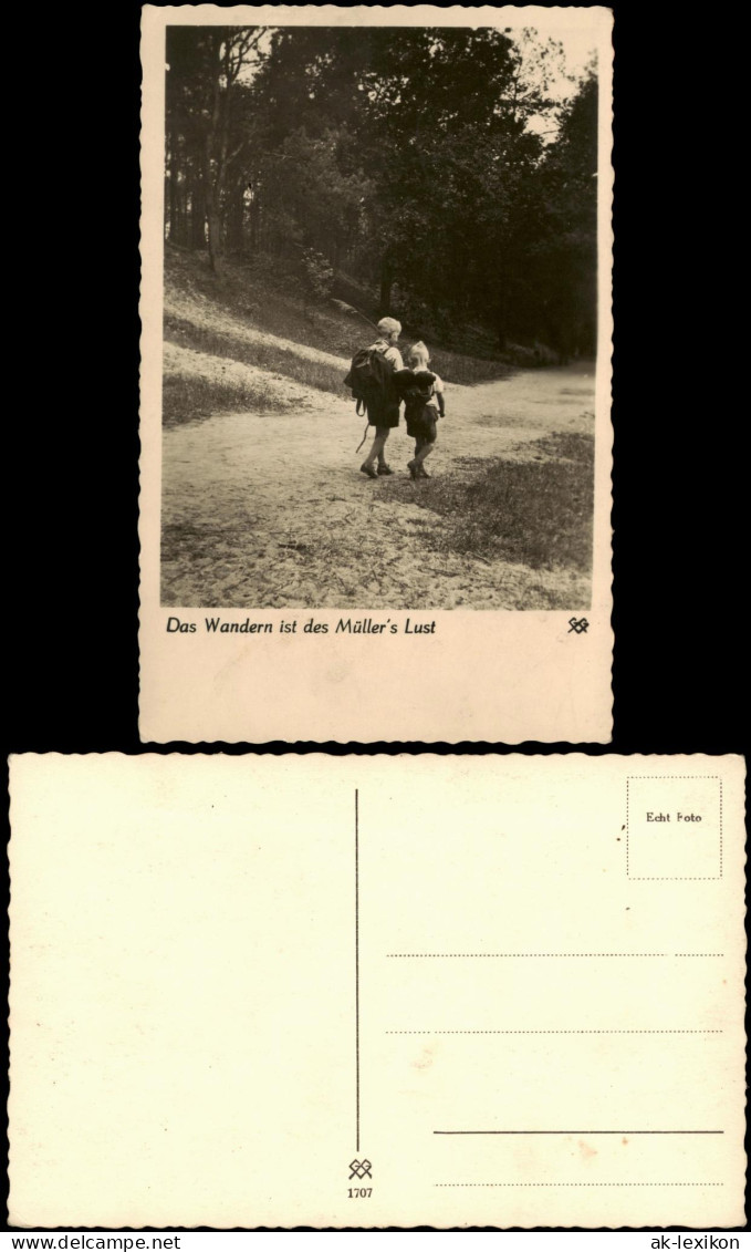 Ansichtskarte  Das Wandern Ist Des Müllers Lust - Pfadfinder Jungen 1932 - Portraits