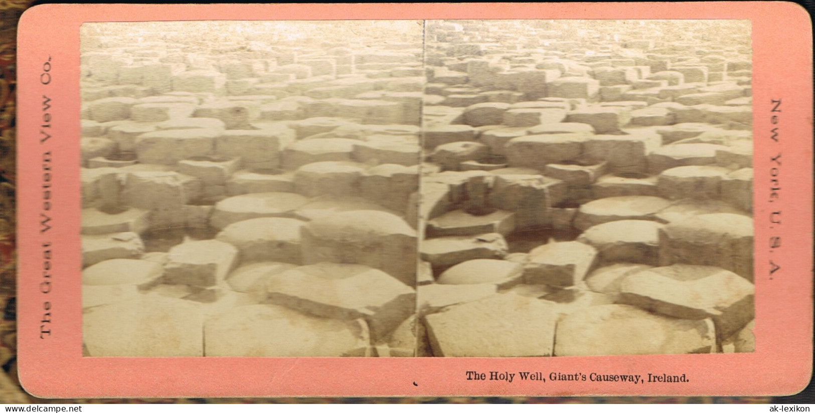 The Holy Well, Giant's Causeway, Ireland Irland 1893 3D/Stereoskopie - Zonder Classificatie