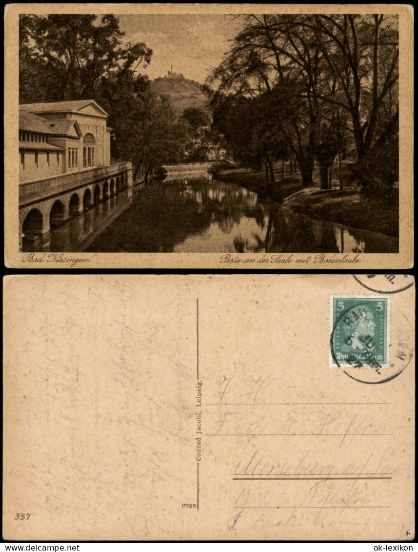Ansichtskarte Bad Kissingen Parite An Der Saale Mit Bodenlaube. 1927 - Bad Kissingen