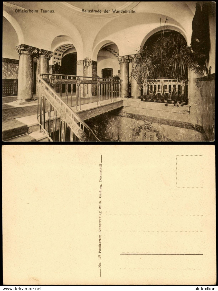 Falkenstein-Königstein Taunus Offizierheim Taunus. Balustrade Wandelhalle 1915 - Koenigstein