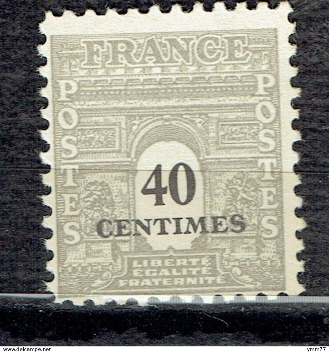 40 C Gris Type Arc De Triomphe - 1944-45 Arc De Triomphe