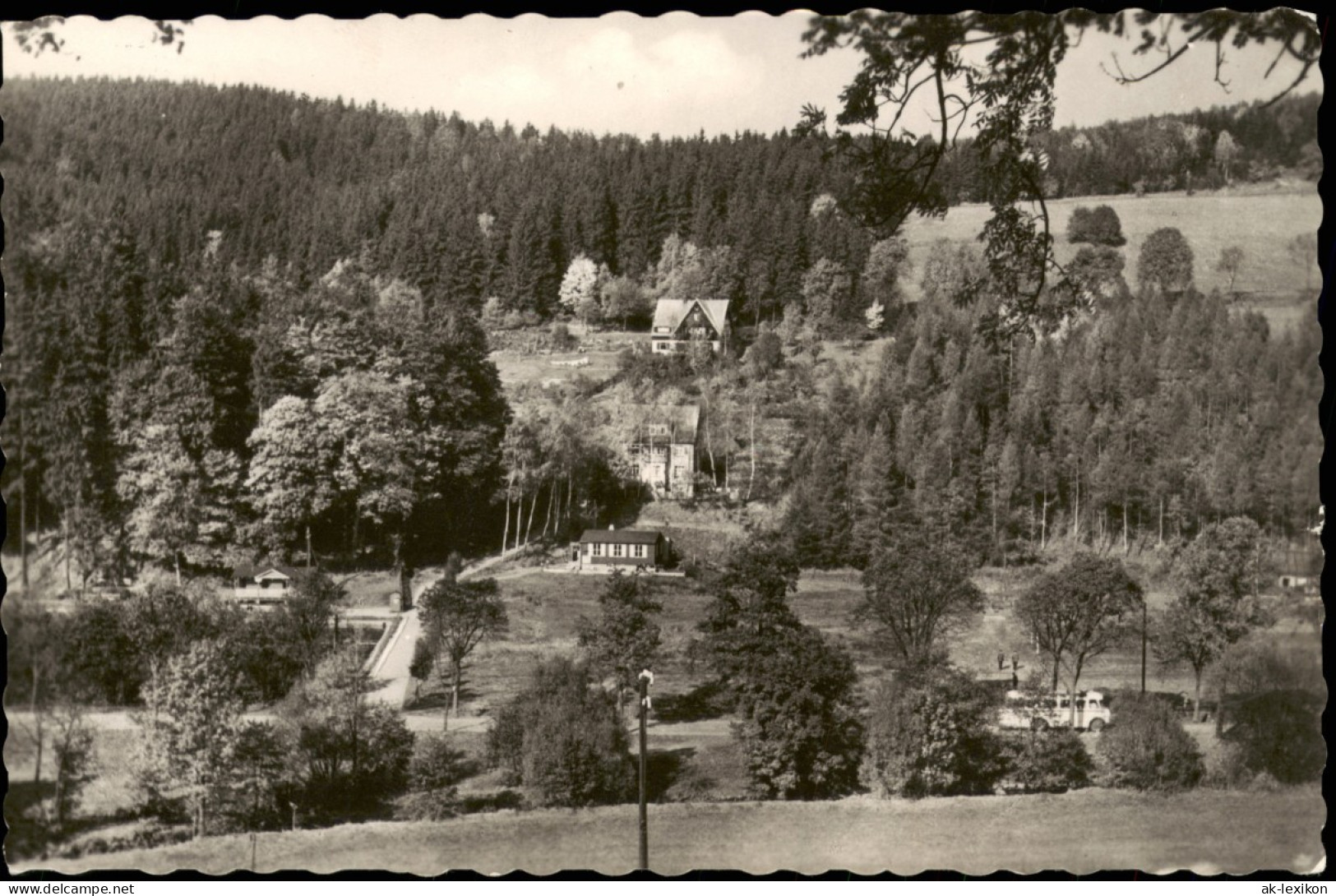 Ansichtskarte Rechenberg-Bienenmühle Panorama-Ansicht 1961/1960 - Rechenberg-Bienenmühle