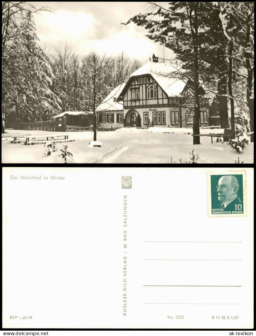 Ansichtskarte  Der Mönchhof Im Winter (Gaststätte Zu DDR-Zeiten) 1967 - Non Classés
