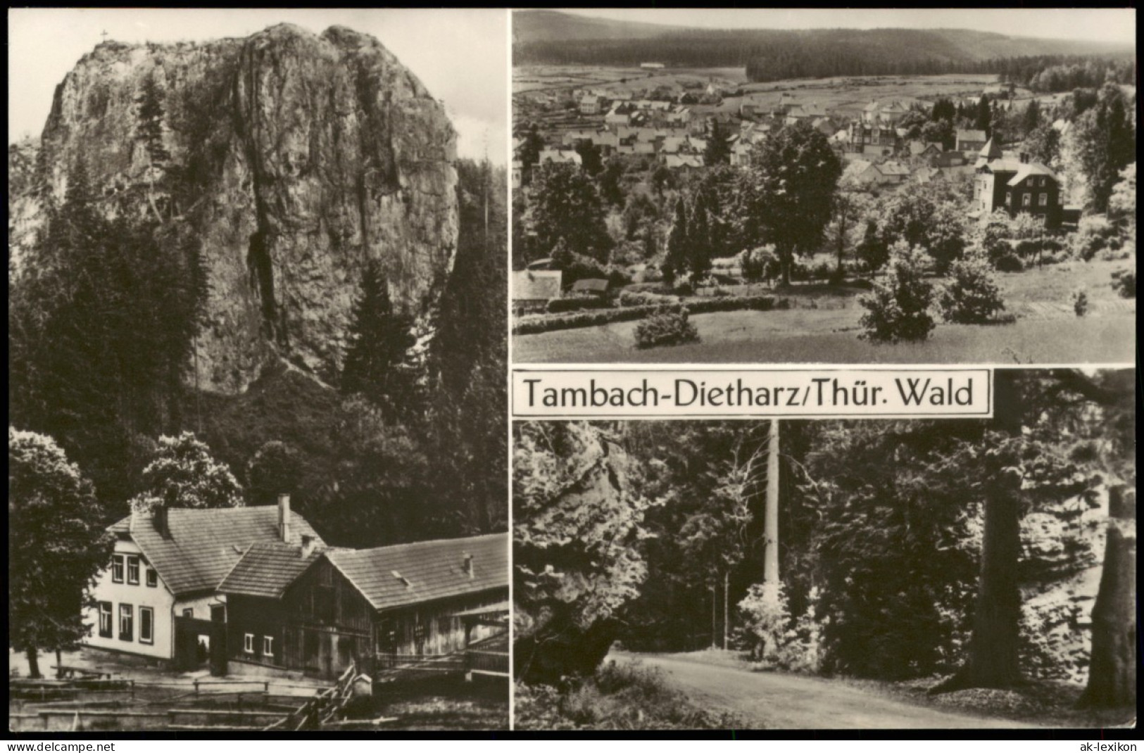 Ansichtskarte Tambach-Dietharz DDR Mehrbildkarte Mit 3 Ortsansichten 1966 - Tambach-Dietharz