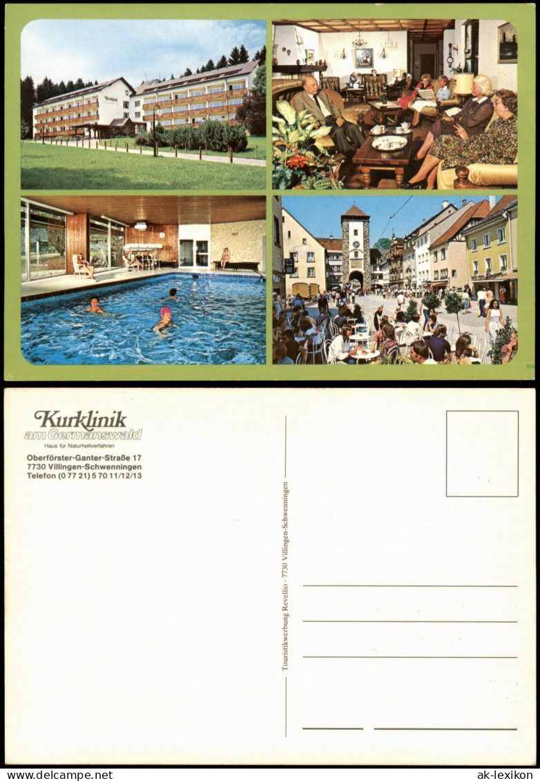 Villingen-Villingen-Schwenningen Mehrbildkarte Mit Kurklinik Am Germanswald 1975 - Villingen - Schwenningen