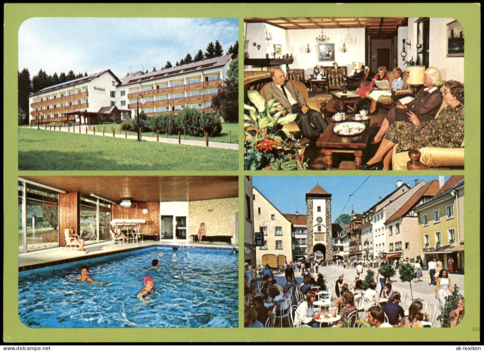 Villingen-Villingen-Schwenningen Mehrbildkarte Mit Kurklinik Am Germanswald 1975 - Villingen - Schwenningen