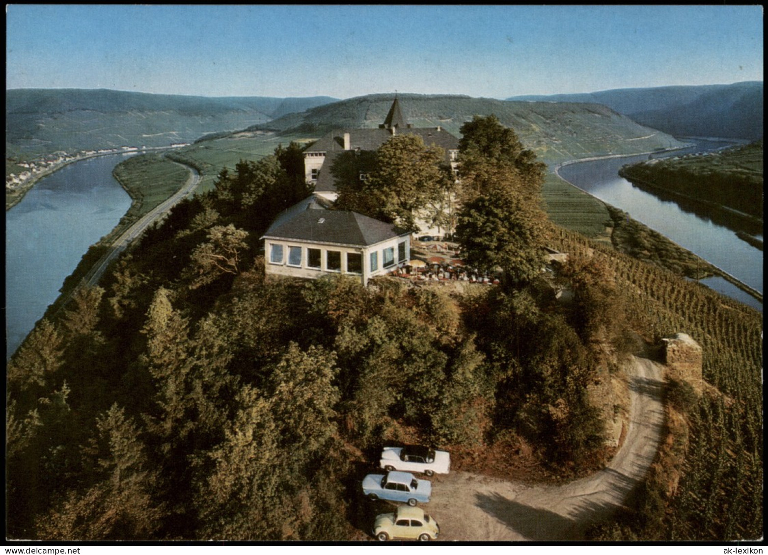 Ansichtskarte Zell/Mosel Bergcafé-Restaurant Marienburg 1975 - Zell