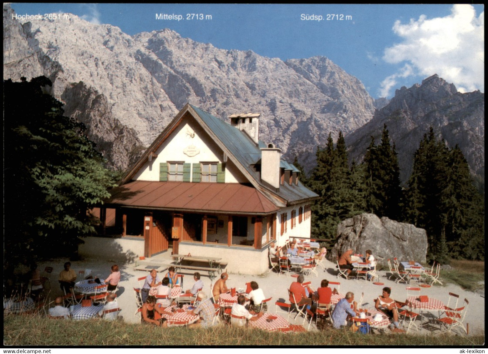 Ansichtskarte Berchtesgaden Wimbachschloß Mit Watzmann Westwand 1990 - Berchtesgaden
