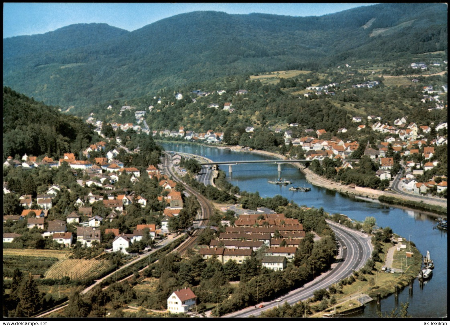 Ansichtskarte Heidelberg Panorama-Ansicht Blick über Das Neckar-Tal 1990 - Heidelberg