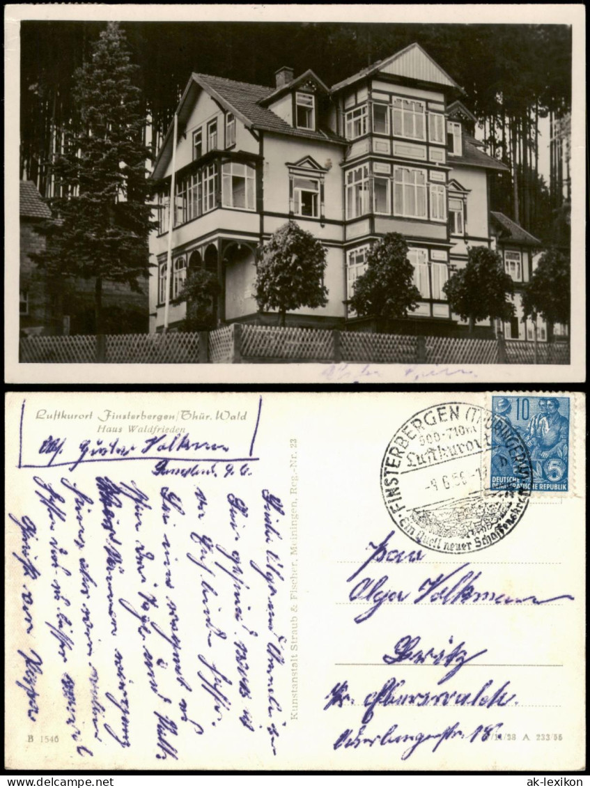 Finsterbergen-Friedrichroda Haus Waldfrieden Zur DDR-Zeit 1956/1955 - Friedrichroda