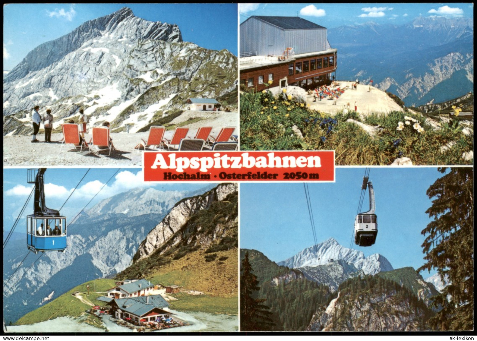 Garmisch-Partenkirchen Mehrbild Alpspitzgebiet Bergstation Alpspitzbahnen 1990 - Garmisch-Partenkirchen