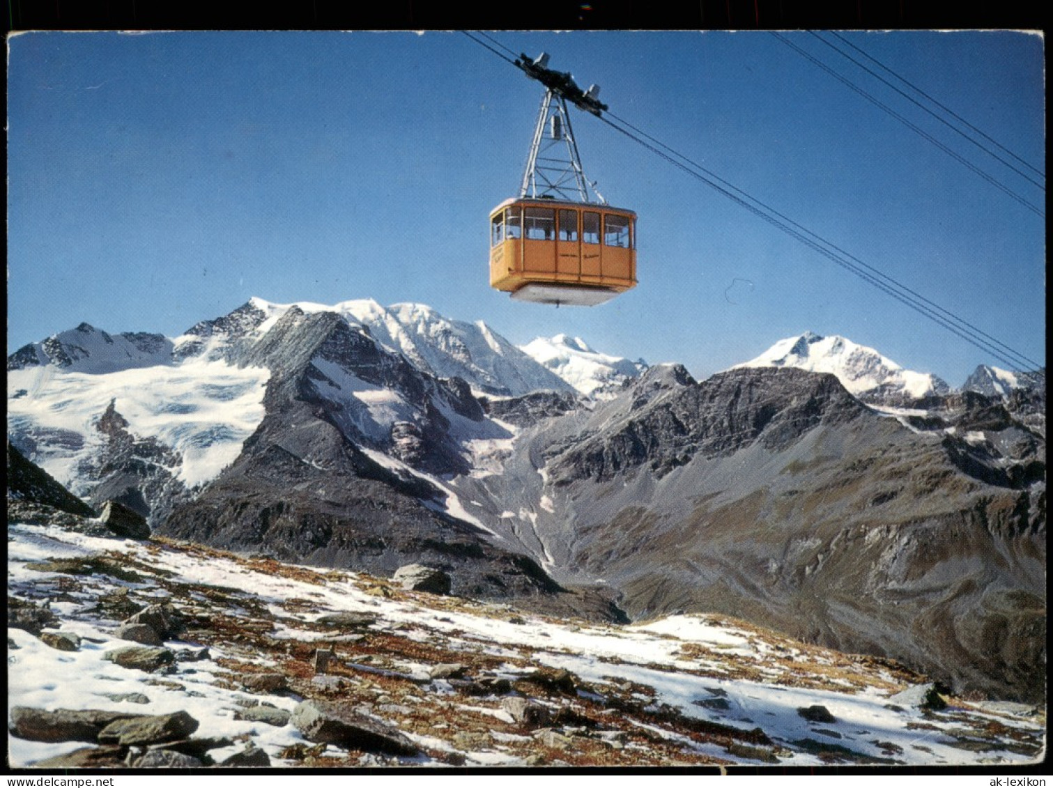 Ansichtskarte  Luftseilbahn Piz Lagalb Schweizer Alpen Berge 1980 - Non Classés