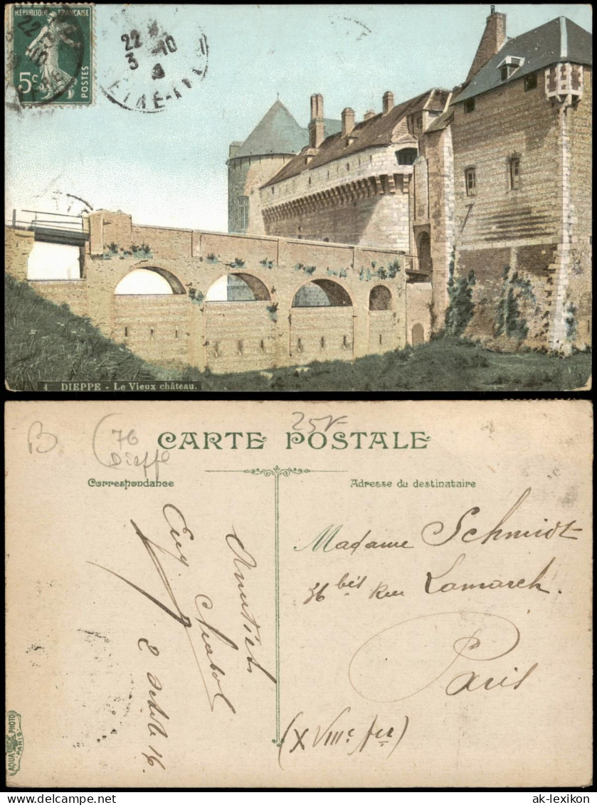 CPA Dieppe Schloss, Castle - Le Vieux Château 1916 - Dieppe