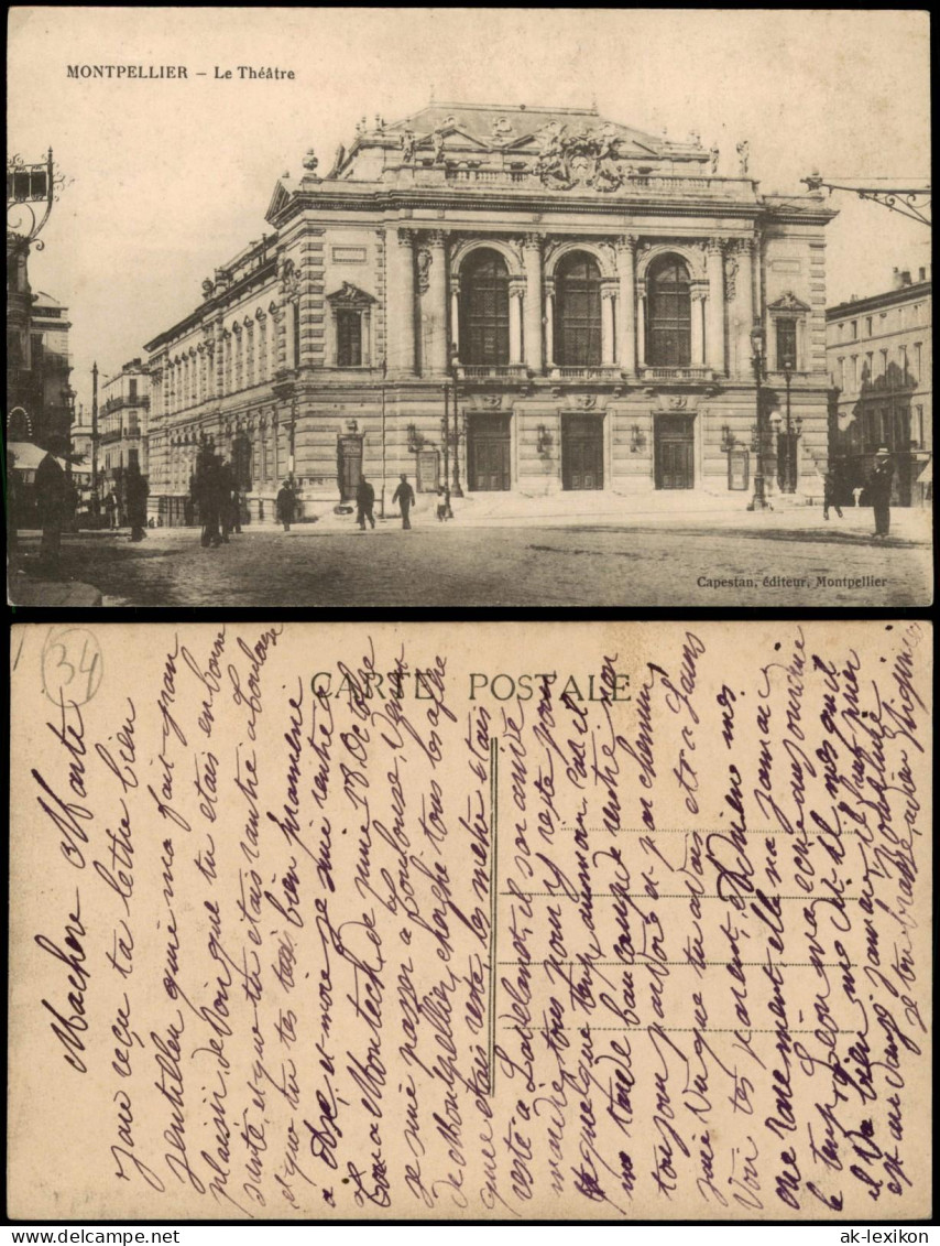 CPA Montpellier Le Théâtre (Theater) 1920 - Montpellier