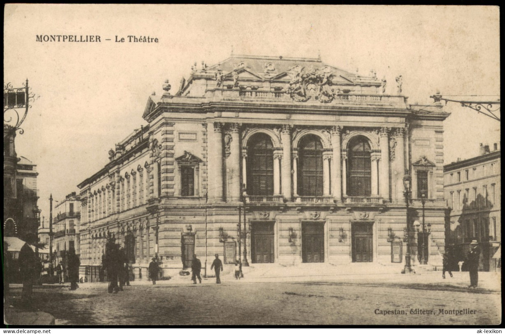 CPA Montpellier Le Théâtre (Theater) 1920 - Montpellier