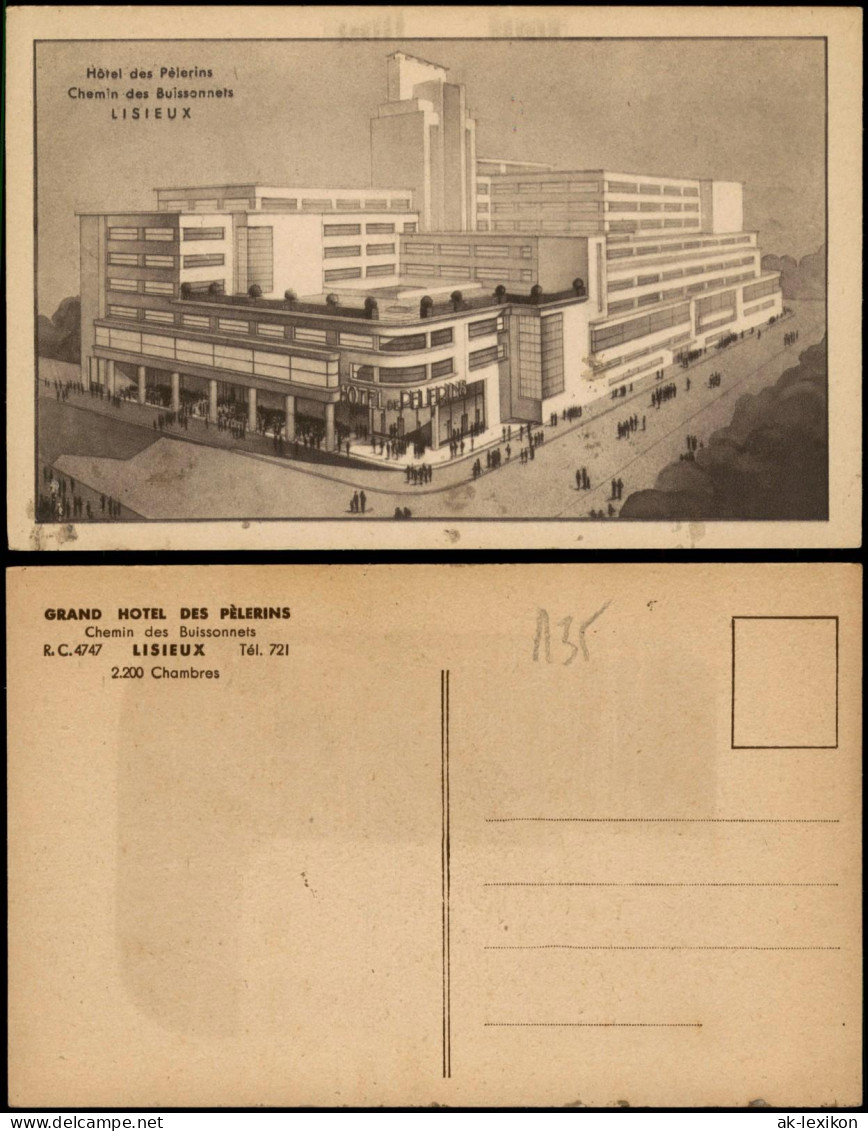 CPA Lisieux GRAND HOTEL DES PÈLERINS Chemin Des Buissonnets 1940 - Lisieux