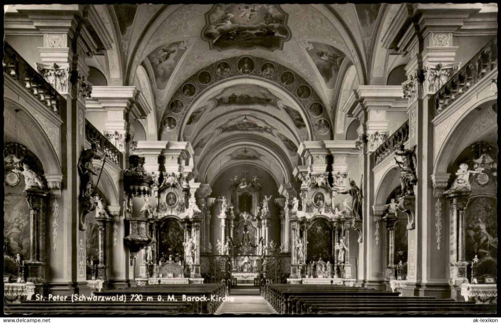 St. Peter (Hochschwarzwald) St. Peter   Barock-Kirche, Altar 1967 - St. Peter