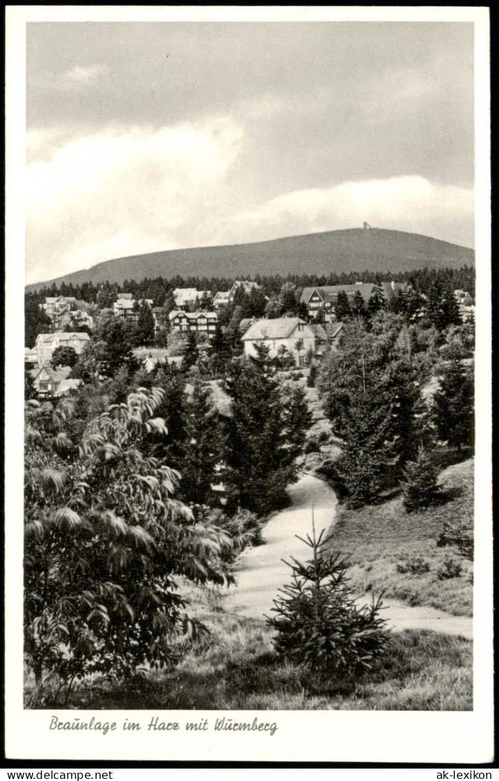 Ansichtskarte Braunlage Häuser Am Wurmberg 1956 - Braunlage