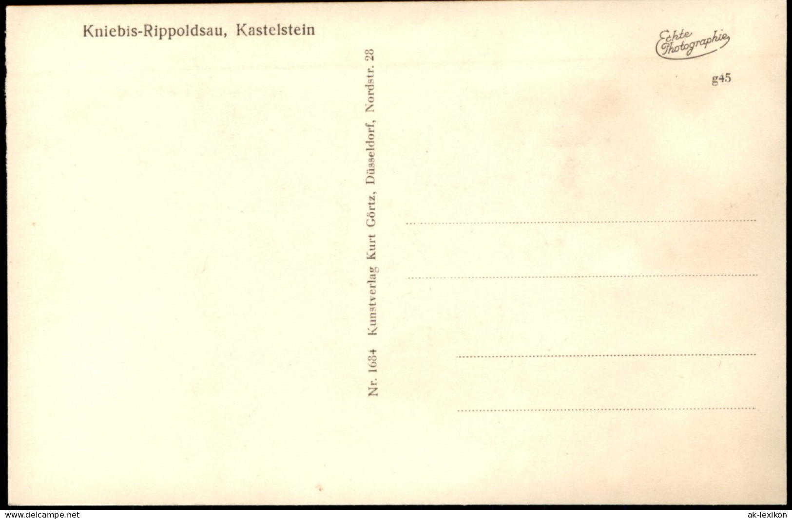 Bad Rippoldsau-Bad Rippoldsau-Schapbach Kniebis - Kastelstein 1953 - Bad Rippoldsau - Schapbach