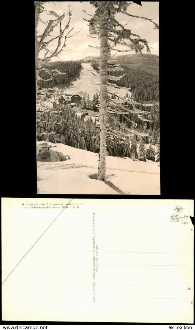 Ansichtskarte Unterstmatt-Bühl (Baden) Stadt Im Winter 1956 - Bühl