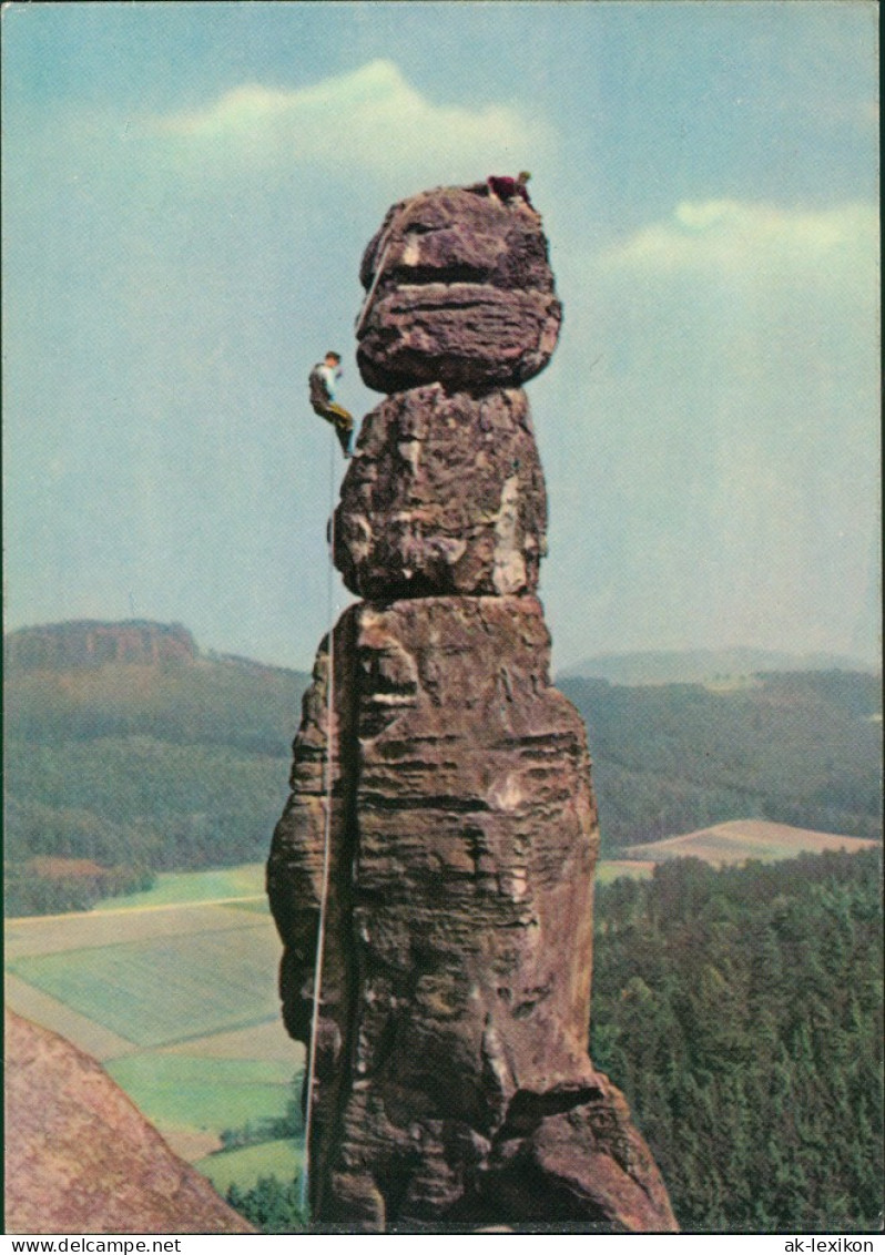 Pfaffendorf-Königstein (Sächsische Schweiz) Pfaffenstein Und Barbarine 1963 - Koenigstein (Saechs. Schw.)