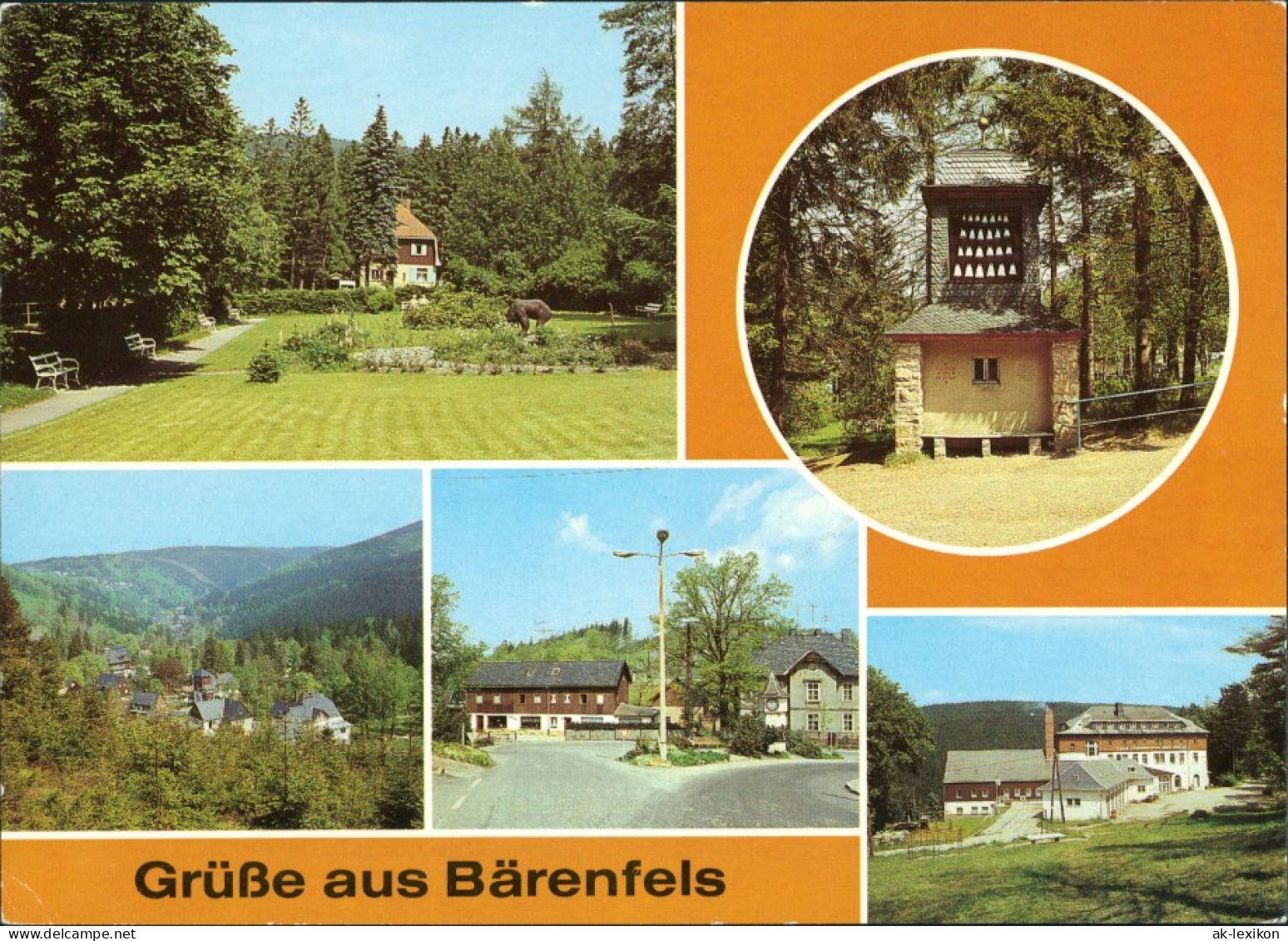 Bärenfels (Erzgebirge)Altenberg (Erzgebirge) Park, Milchbar, Erholungsheim 1987 - Altenberg