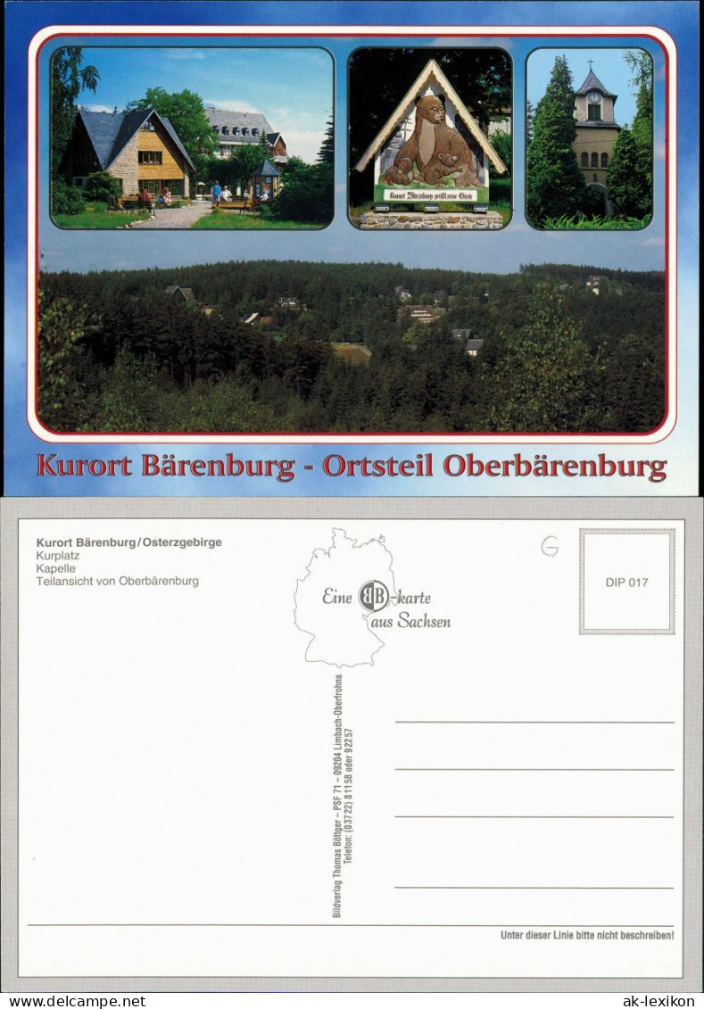 Bärenburg-Altenberg (Erzgebirge) Kurplatz, Kapelle, Teilansicht 1995 - Altenberg