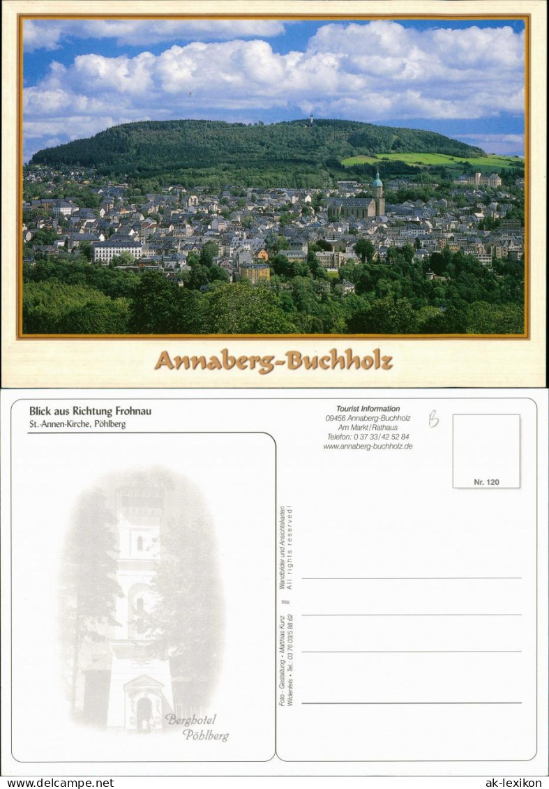 Ansichtskarte Annaberg-Buchholz Panorama-Ansicht 2000 - Annaberg-Buchholz