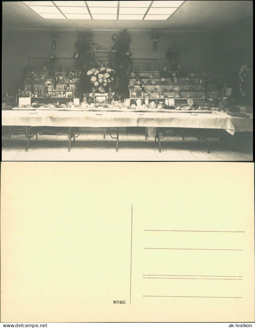 Ausstellung Geschirr Gebäude Innenansichten Echtfoto-AK 1910 Privatfoto - Zonder Classificatie