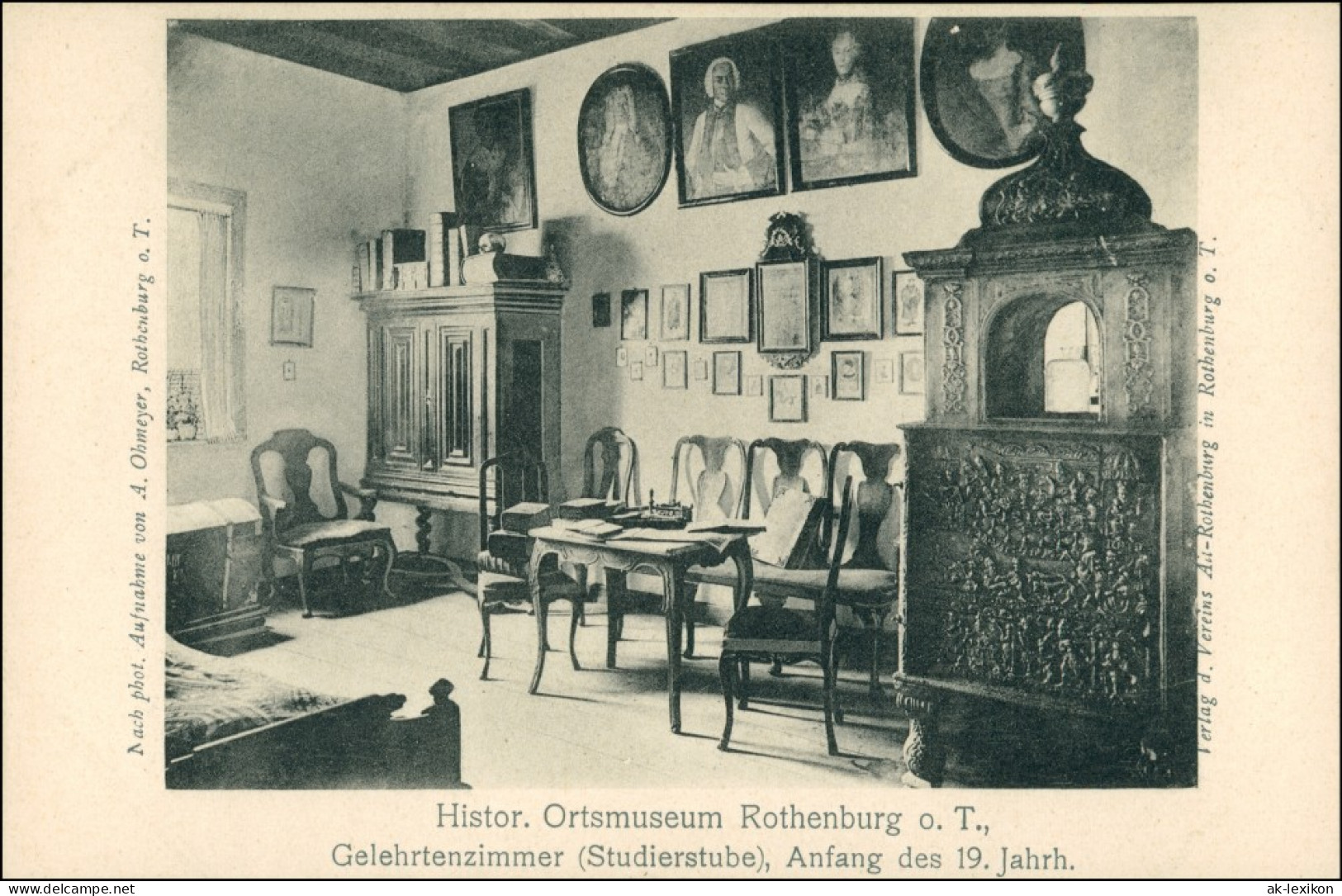 Ansichtskarte Rothenburg Ob Der Tauber Museum - Gelehrtenzimmer 1911 - Rothenburg O. D. Tauber