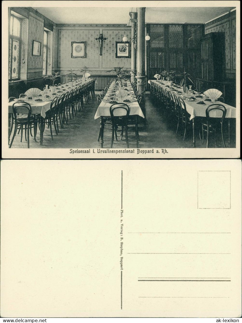 Ansichtskarte Boppard Ursulinenkloster - Speisesaal 1922 - Boppard