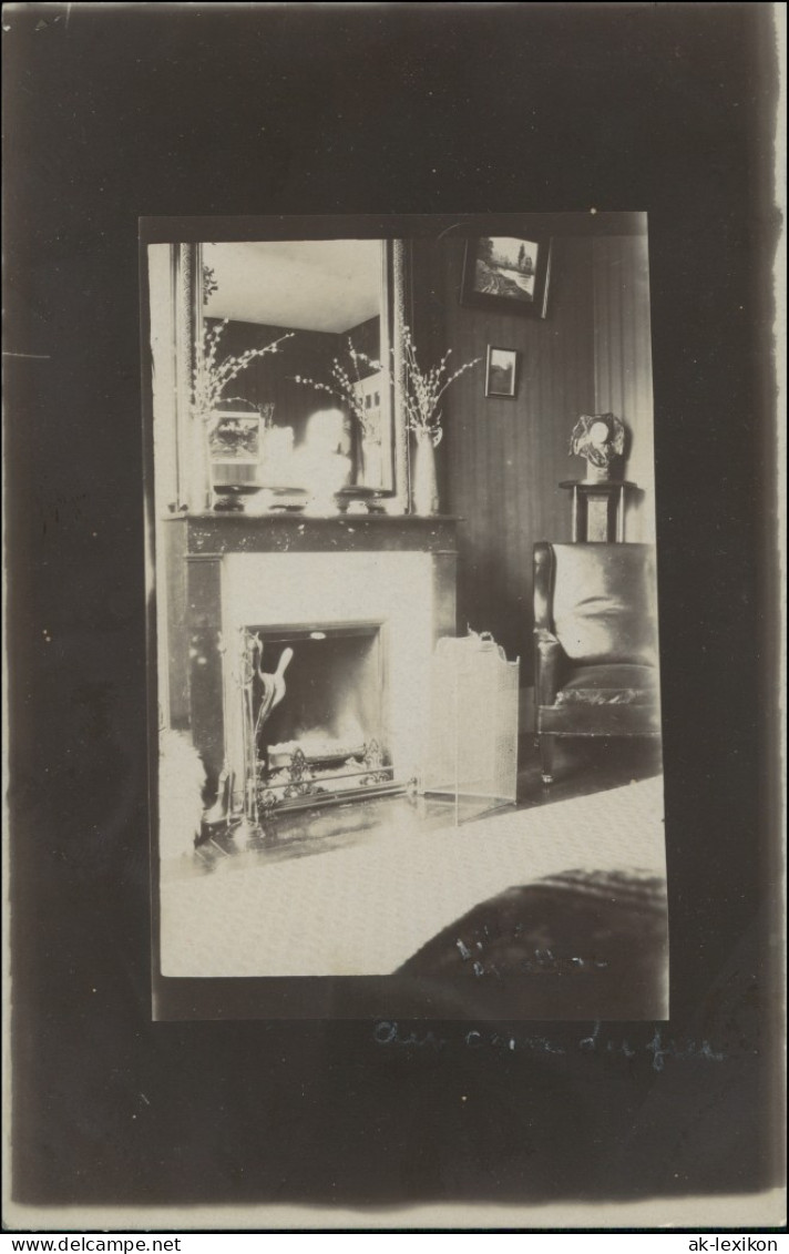 Ansichtskarte  Wohnungen, Zimmer Innenansichten Kamin (Frankreich) 1903 - Unclassified