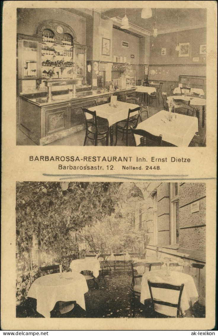 Schöneberg-Berlin Barbasrossa Restaurant 2 Bild, Barbarossastraße 1924 - Schöneberg