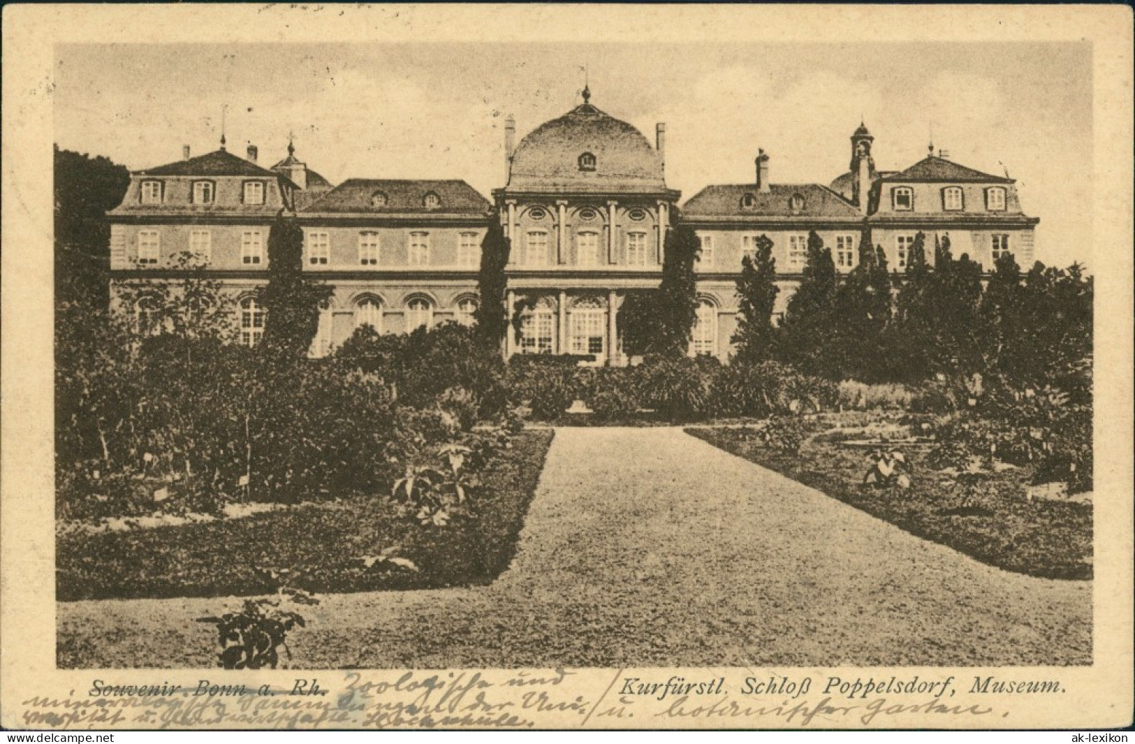 Ansichtskarte Bonn Poppelsdorfer Schloss 1922 - Bonn