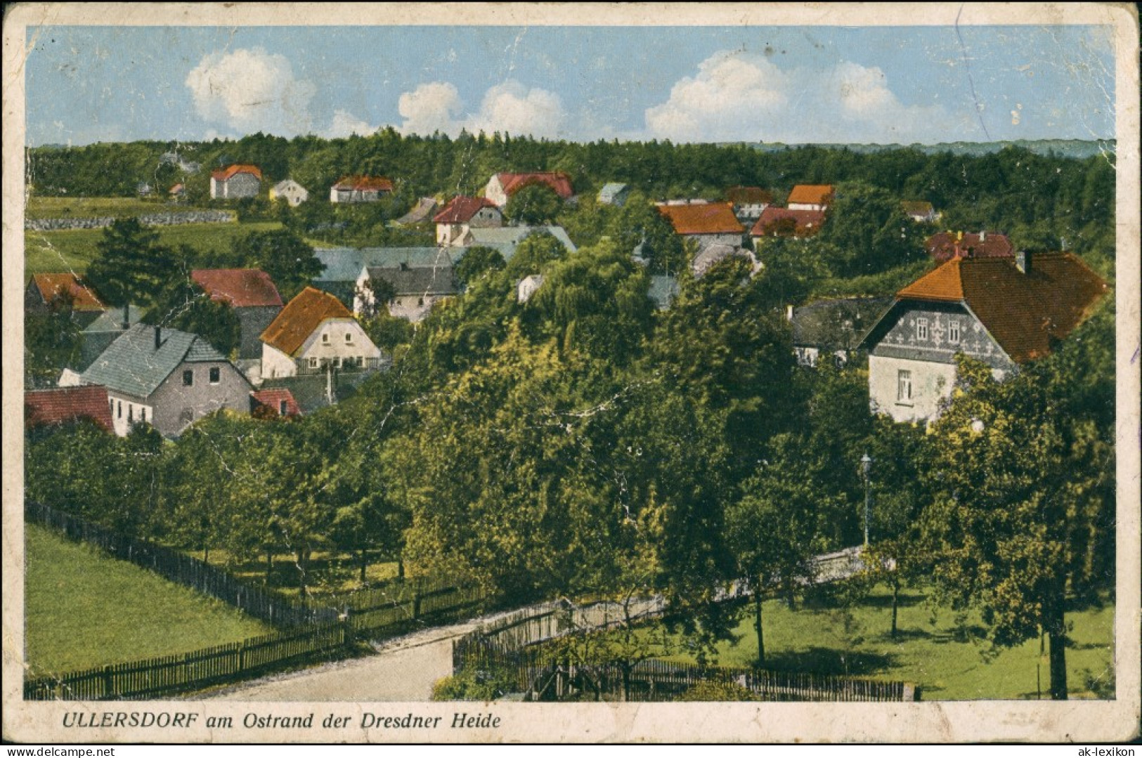 Ansichtskarte Bühlau-Dresden Straße In Ullersdorf 1934 - Dresden