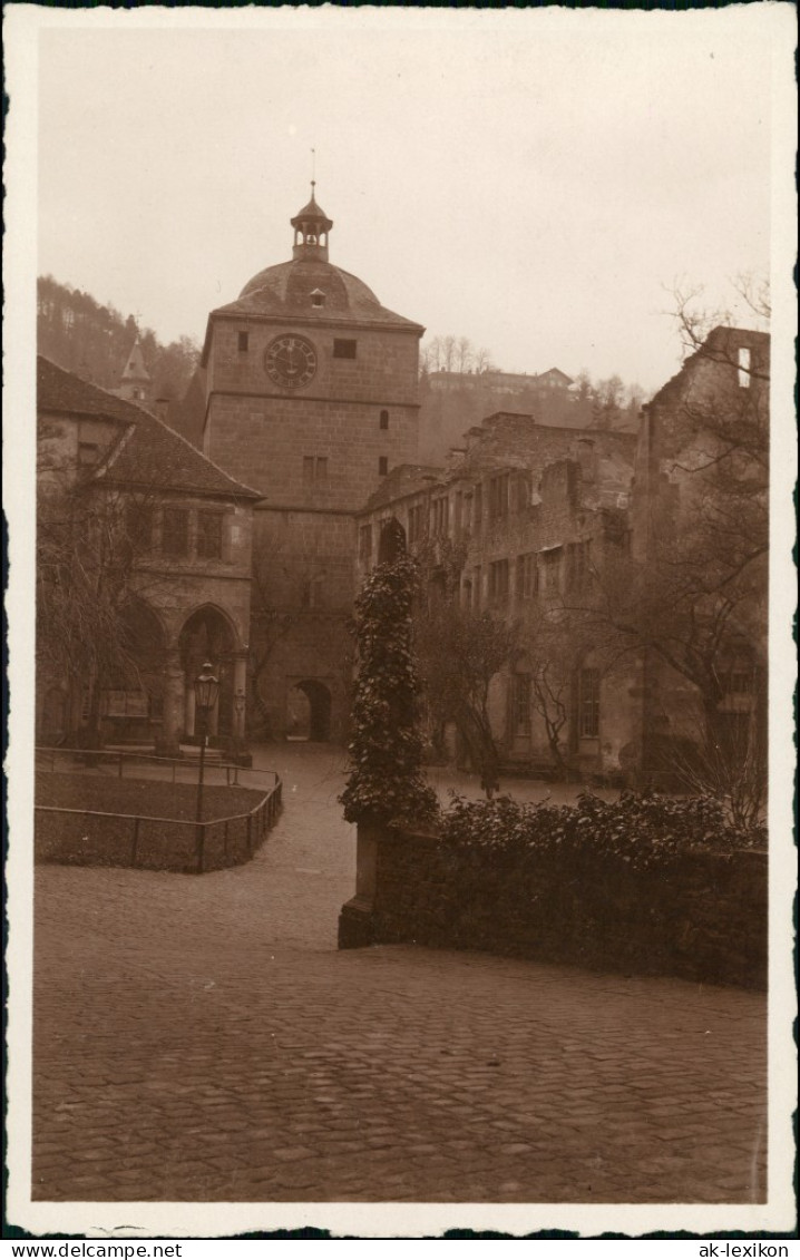 Ansichtskarte Heidelberg Heidelberger Schloss Eingang 1929 - Heidelberg
