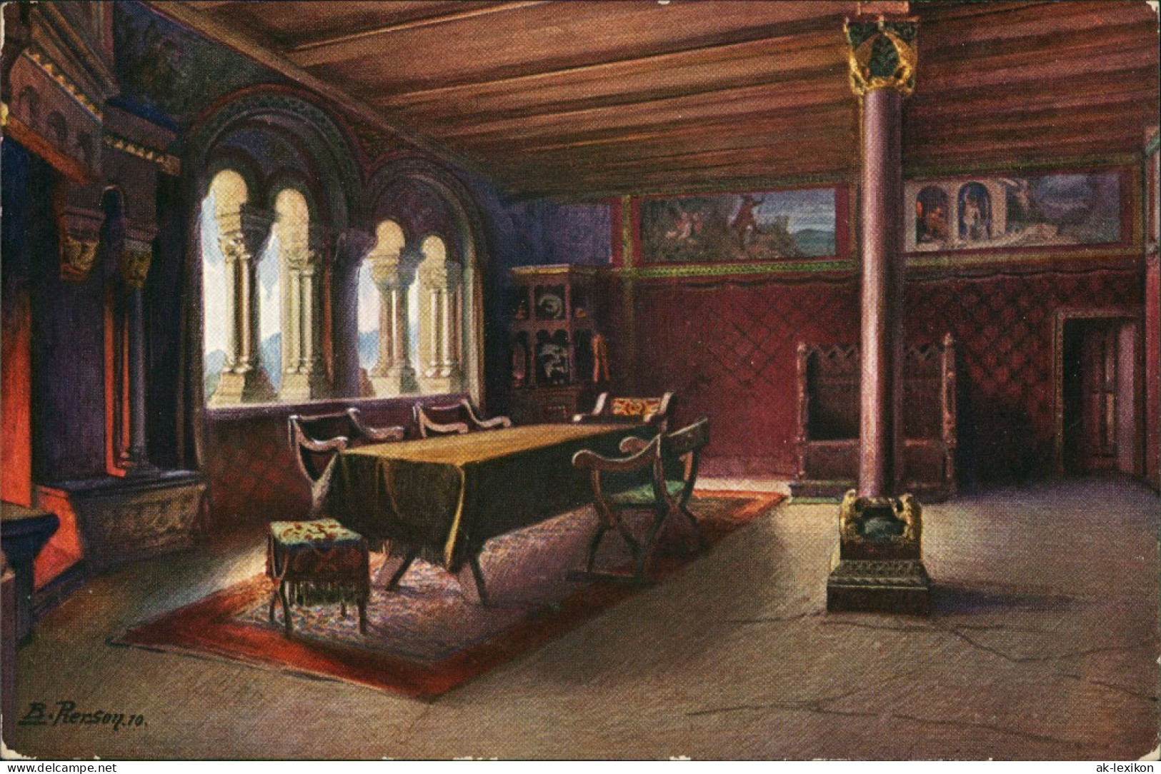 Eisenach Wartburg Das Landgrafenzimmer Nach Berthold Pierson 1910 - Eisenach