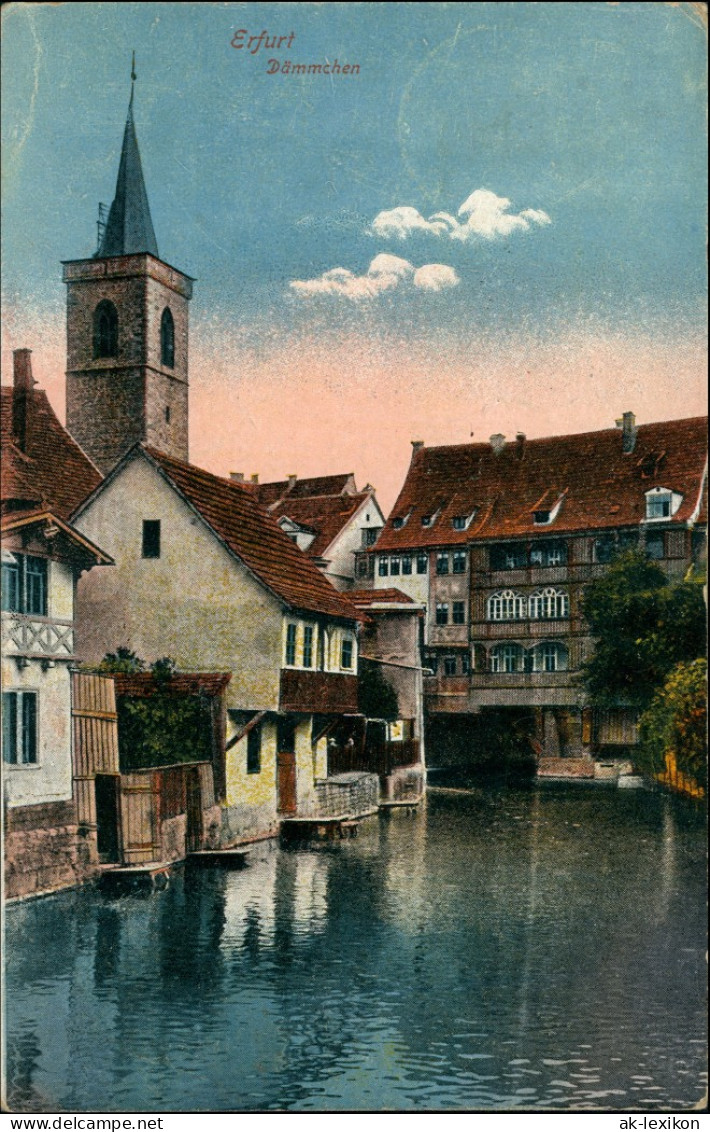 Ansichtskarte Erfurt Dämmchen 1918 - Erfurt