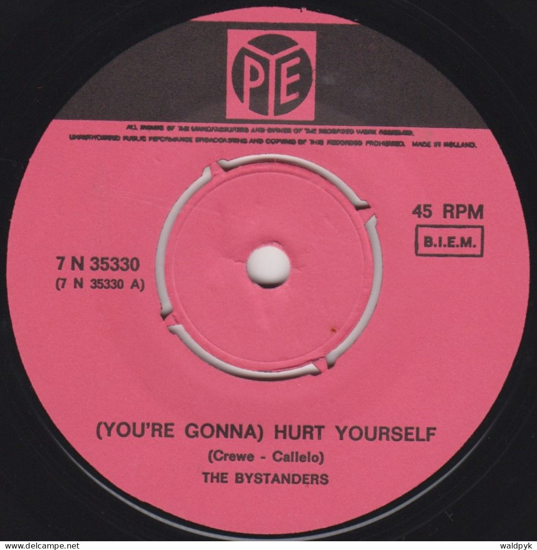 THE BYSTANDERS - (You're Gonna) Hurt Yourself - Andere - Engelstalig