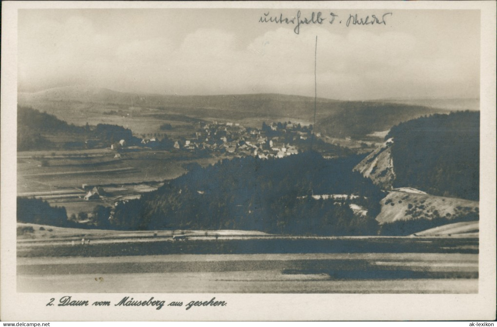 Ansichtskarte Daun Daqun Eifel Vom Mäuseberg 1930 - Daun