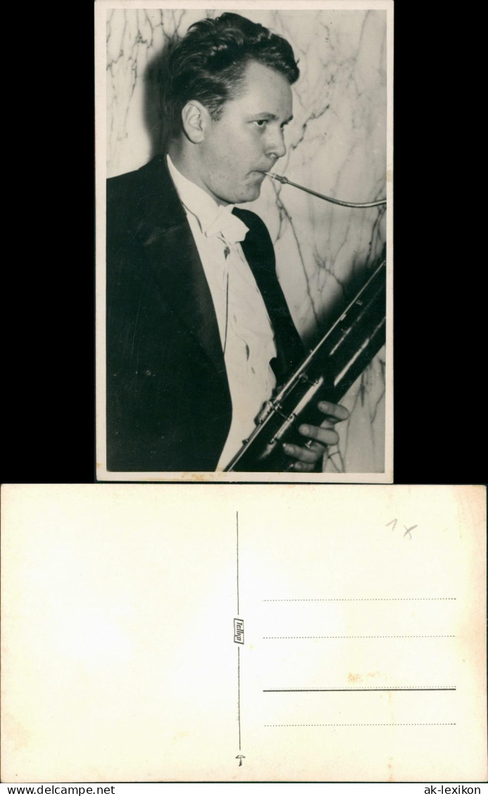 Foto  Fotokunst Foto Eines Musikers (Name Unbekannt) 1950 Privatfoto - Musique Et Musiciens