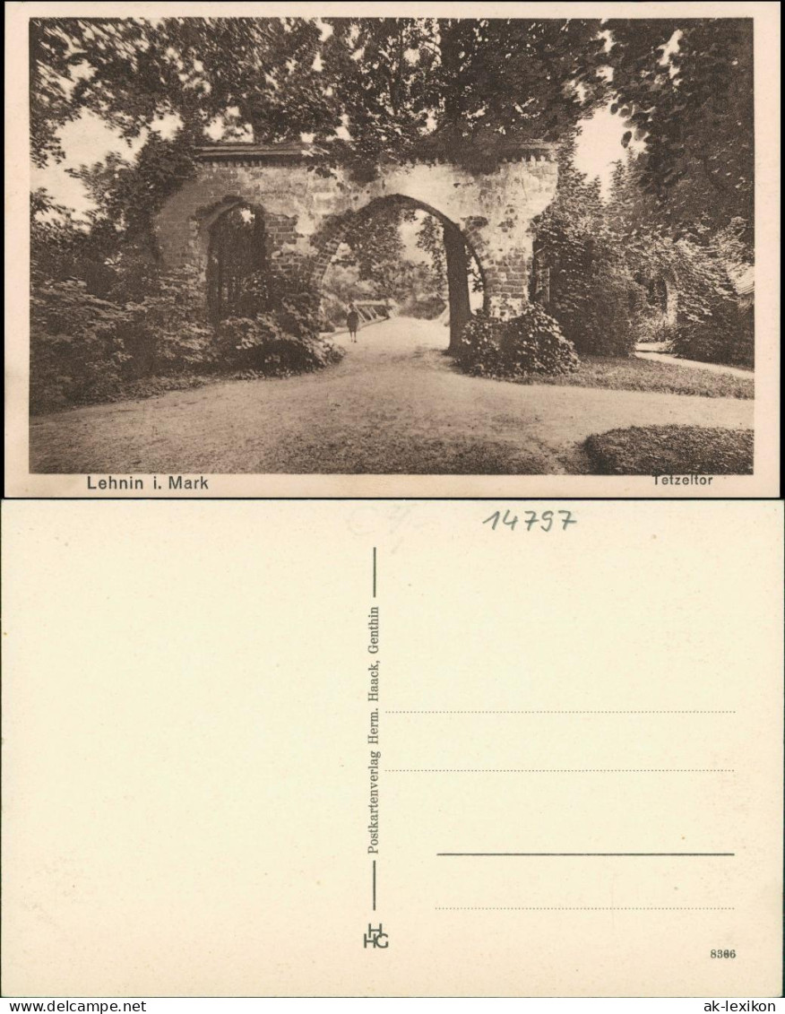 Ansichtskarte Kloster Lehnin Tetzeltor 192 - Lehnin
