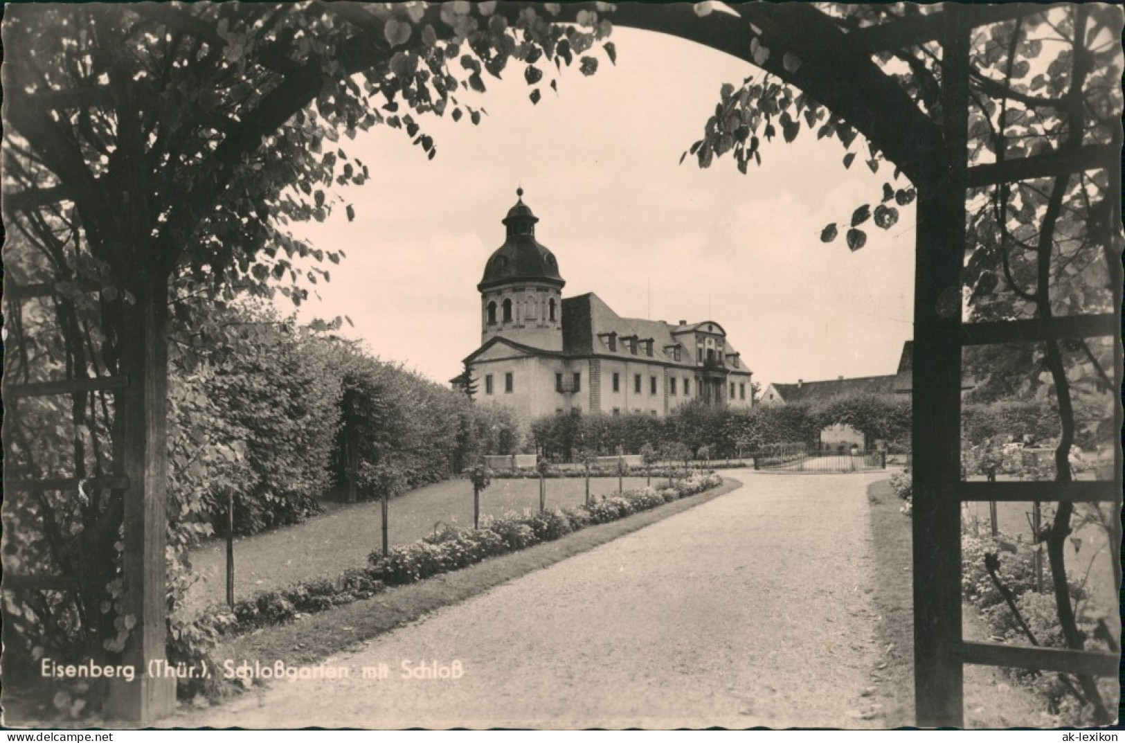 Eisenberg (Thüringen) Schloß Eisenberg Park Ansicht Garten DDR  /1960 - Eisenberg