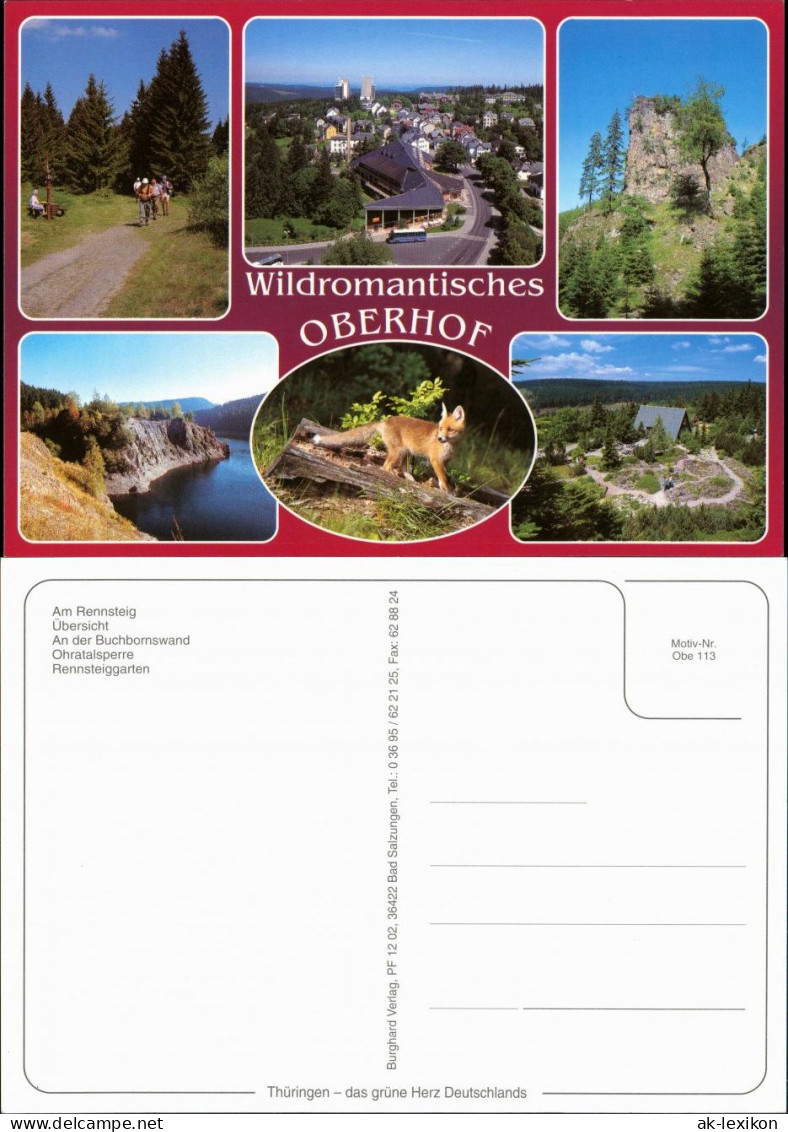Oberhof (Thüringen) 6 Umland-Ansichten "Wildromantisches Oberhof" 2000 - Oberhof