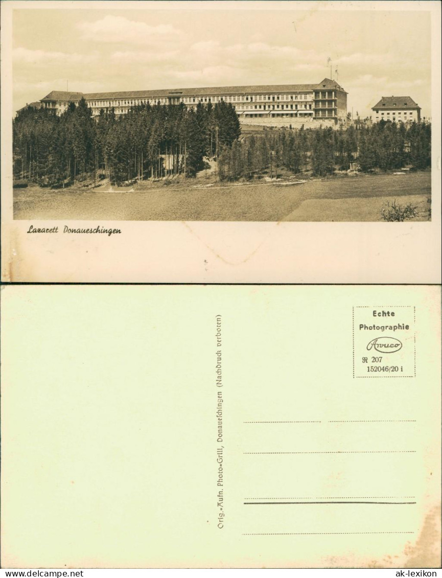 Ansichtskarte Donaueschingen Lazarett 1932 - Donaueschingen