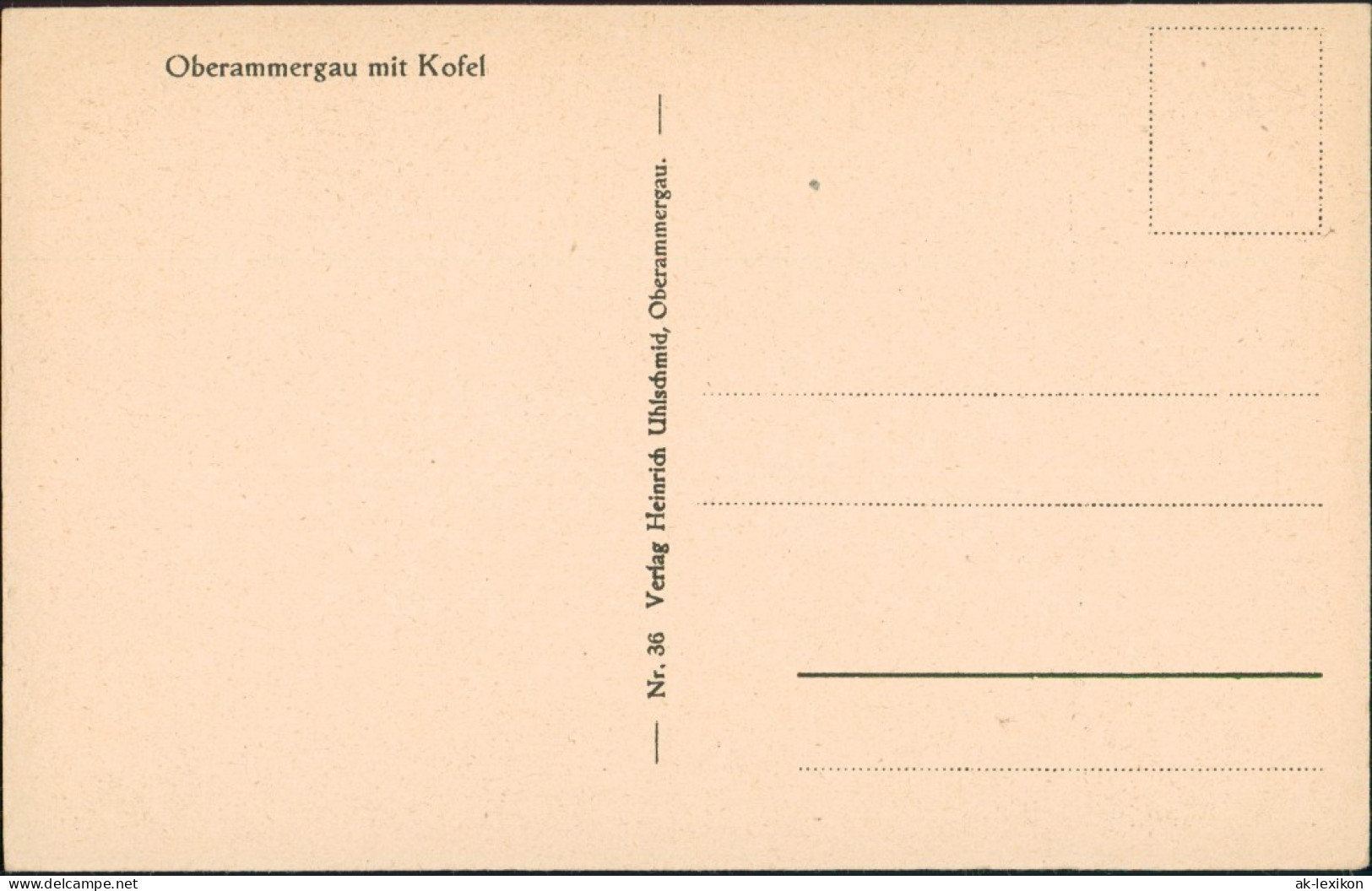 Ansichtskarte Oberammergau Straßenpartie - Brücke 1938 - Oberammergau